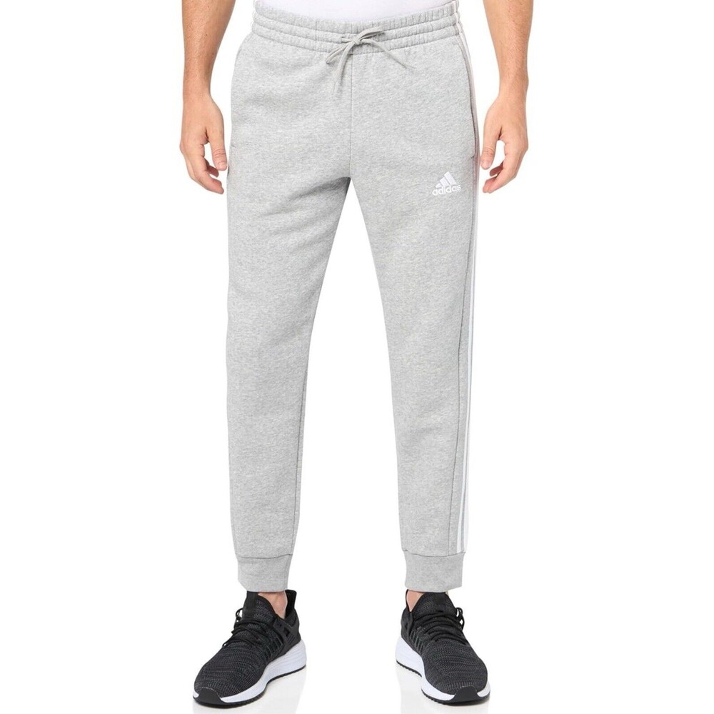 Size 4XLT Adidas Essentials Fleece Tapered Cuff Men’s Pants IJ6494 Gray NEW